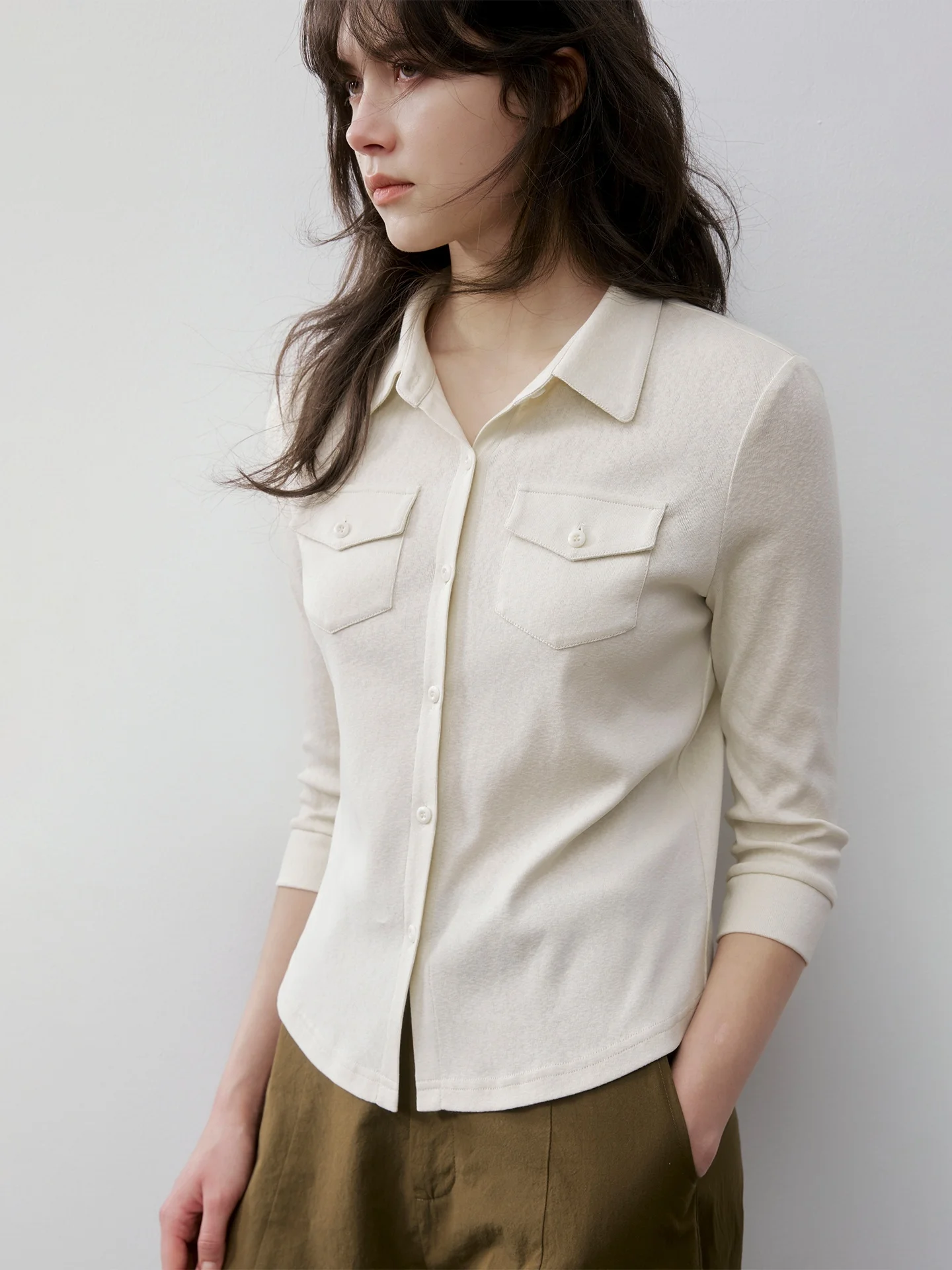 Женская трикотажная рубашка Slim Fit из хлопка и льна с эластичной талией, удобная для повседневной носки, дышащая, с длинным рукавом
Женская трикотажная рубашка Slim Fit из хлопка и льна с эластичной талией, удобная для повседневной носки, дышащая, с длинным рукавом