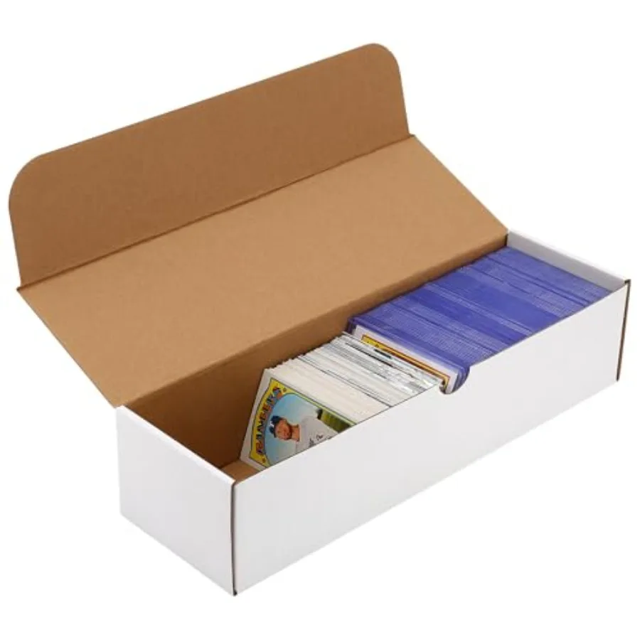 2-Pack • 1600-Count Trading/Gaming Card Box Fits Toploaders and Sports Cards Heavy-Duty Cardboard Organizer
2-Pack • 1600-Count Trading/Gaming Card Box Fits Toploaders and Sports Cards Heavy-Duty Cardboard Organizer