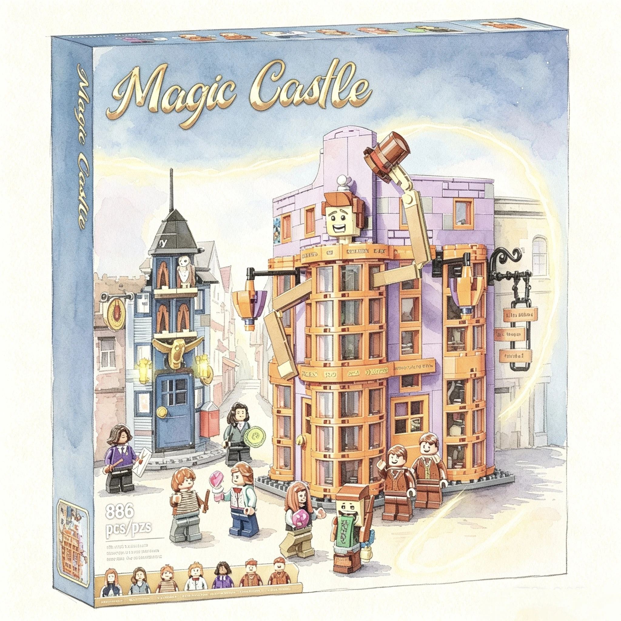 In Stock 834pcs Weasley Classic Magical Street Shop 76422 Creative Building Block Model With Figures Birthday Toy Gift for Kids
In Stock 834pcs Weasley Classic Magical Street Shop 76422 Creative Building Block Model With Figures Birthday Toy Gift for Kids