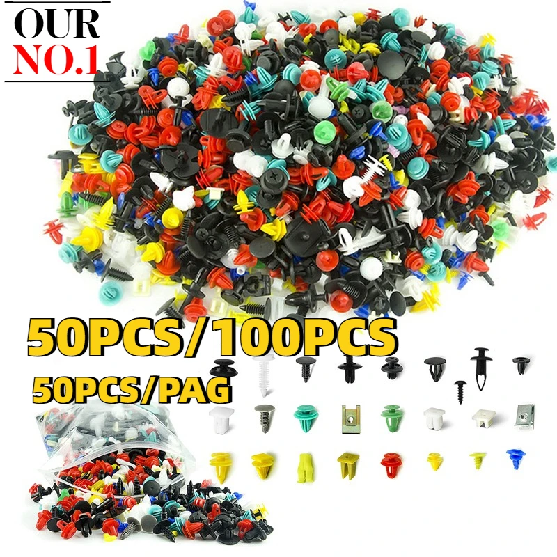 Car Bumper Clip Universal Quick-release Rivet Car Door Fender Lining Fastener Mixed Colors 50/100 PCS Automotive Parts
Car Bumper Clip Universal Quick-release Rivet Car Door Fender Lining Fastener Mixed Colors 50/100 PCS Automotive Parts