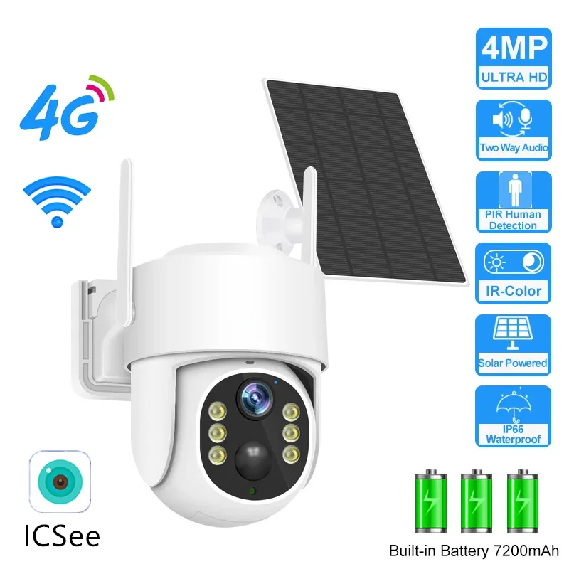 Solar low power ball machine wireless wifi monitoring 4MP high definition 4G low power camera
Solar low power ball machine wireless wifi monitoring 4MP high definition 4G low power camera