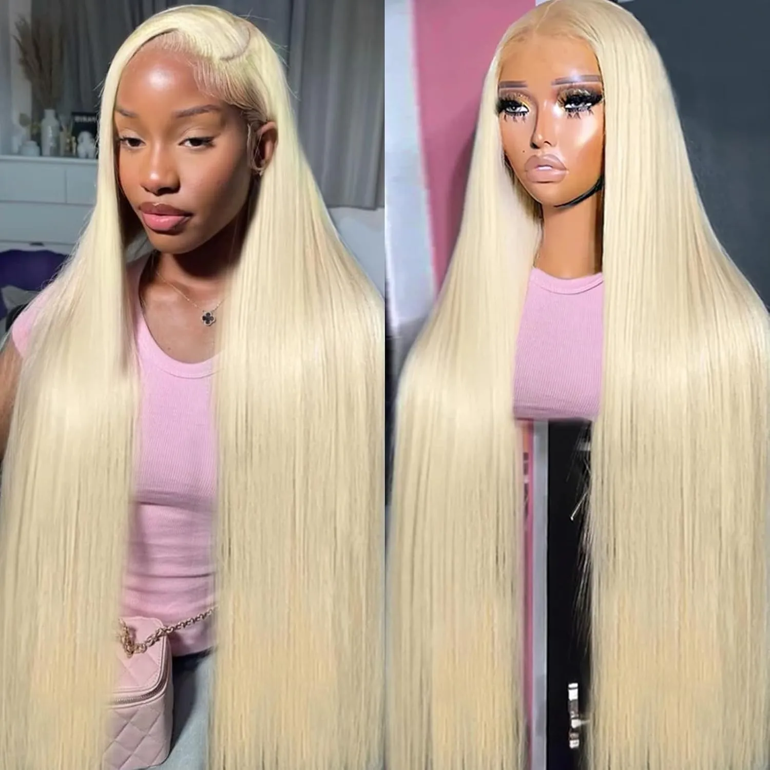 Blonde 613 Human Hair Wigs Straight HD Lace Frontal Wig 13x6 Brazilian Wig For Black Women 30 40 Inch Lace Front Wig 200 Density
Blonde 613 Human Hair Wigs Straight HD Lace Frontal Wig 13x6 Brazilian Wig For Black Women 30 40 Inch Lace Front Wig 200 Density