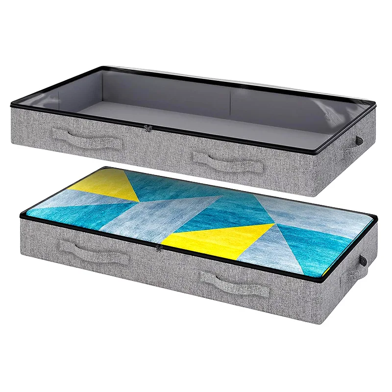 2-piece Package, Fabric Storage Box Under The Bed, Large-capacity Clothing Storage Box, Foldable Sweater Storage Container.
2-piece Package, Fabric Storage Box Under The Bed, Large-capacity Clothing Storage Box, Foldable Sweater Storage Container.
