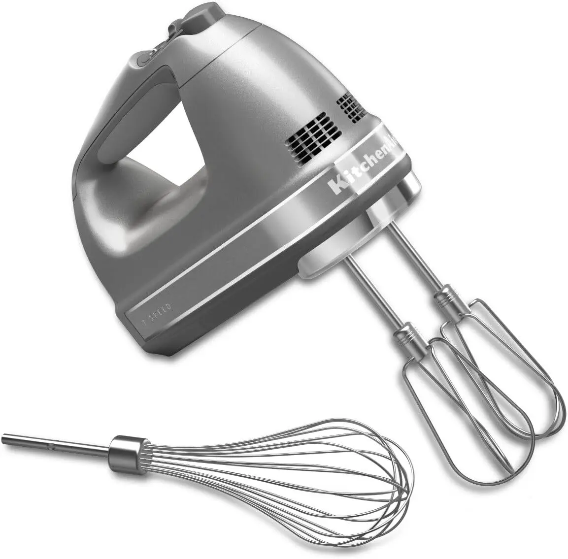 7-Speed Hand Mixer with Contour Silver Design - Efficient Kitchen Tool for Baking and Mixing
7-Speed Hand Mixer with Contour Silver Design - Efficient Kitchen Tool for Baking and Mixing