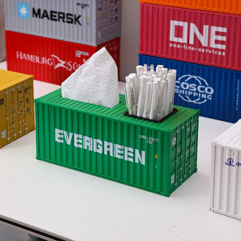 Ornaments 1:24 Shipping Container Creative Pen Holder Desktop Stationery Storage Box Decorative Business Card Organizer
Ornaments 1:24 Shipping Container Creative Pen Holder Desktop Stationery Storage Box Decorative Business Card Organizer