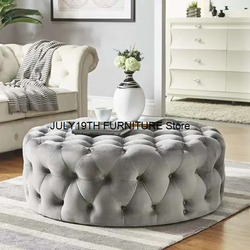 Velvet Round Ottoman Luxury Sofa Living Room Furniture Modern Bedroom Floor Pouf Clothing Store Shoes-changing Soft Stool B
Velvet Round Ottoman Luxury Sofa Living Room Furniture Modern Bedroom Floor Pouf Clothing Store Shoes-changing Soft Stool B