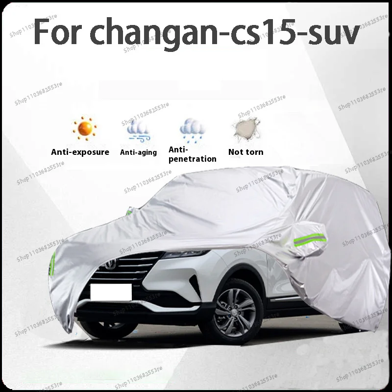 For ChangAn CS15 Fit Car Cover - Waterproof, Dustproof, Sunshade (UV), Snowproof | Silve Full Cover with All-Day Protection
For ChangAn CS15 Fit Car Cover - Waterproof, Dustproof, Sunshade (UV), Snowproof | Silve Full Cover with All-Day Protection