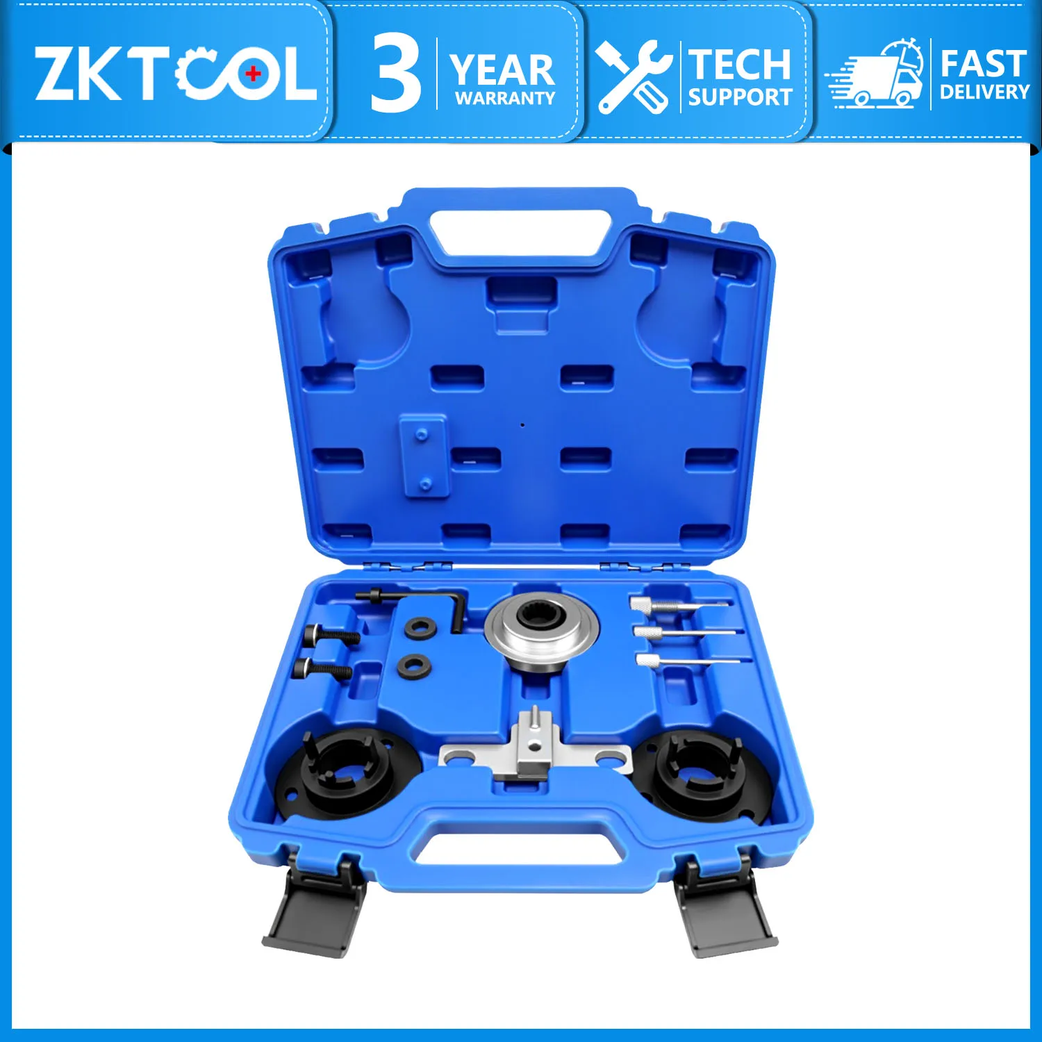 Camshaft timing tool set for Ford 1.0L Ecoboost engines. Original part numbers: 303-1661, 303-1643, 303-1604, 303-1603
Camshaft timing tool set for Ford 1.0L Ecoboost engines. Original part numbers: 303-1661, 303-1643, 303-1604, 303-1603
