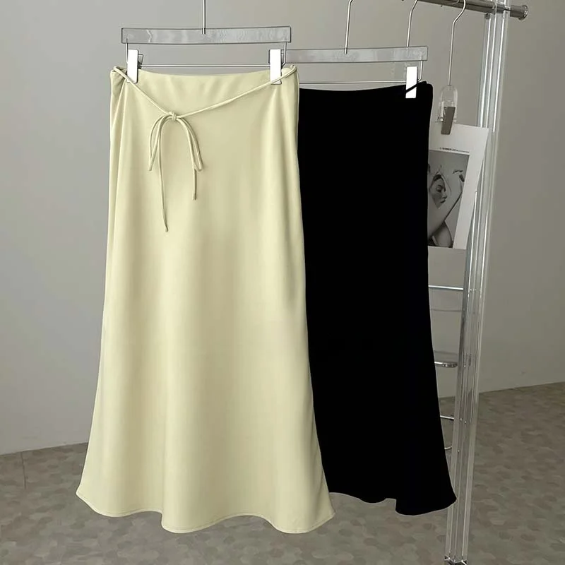 Slimming Elastic Waist Belted f Skirt Commute Versatile Korean Sle Midi Skirt Pleated Pure Color Other Material
Slimming Elastic Waist Belted f Skirt Commute Versatile Korean Sle Midi Skirt Pleated Pure Color Other Material