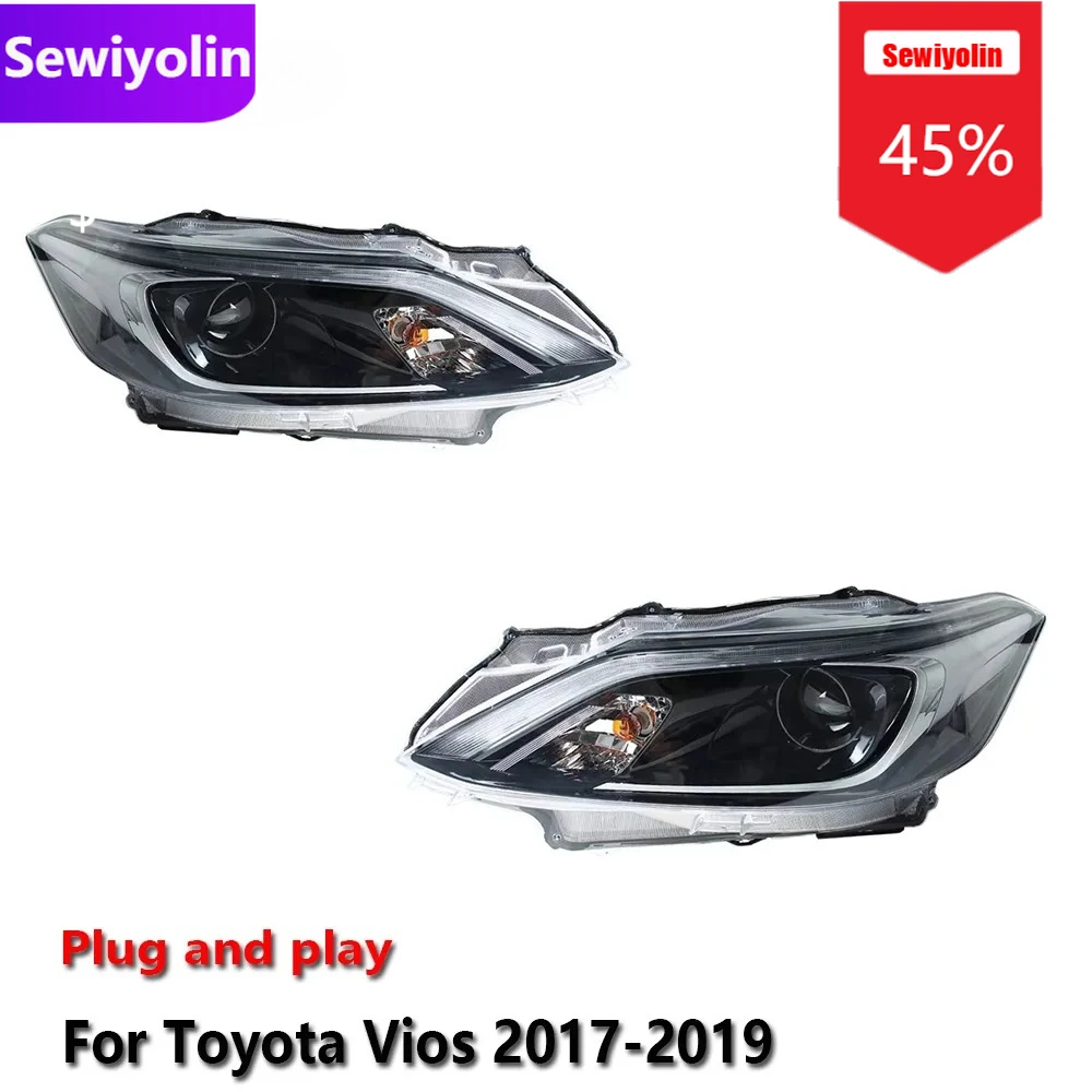Автомобильные светодиодные фары DRL в сборе для Toyota Vios 2017-2019 противотуманные DRL тормозные указатели поворота Plug and Play
Автомобильные светодиодные фары DRL в сборе для Toyota Vios 2017-2019 противотуманные DRL тормозные указатели поворота Plug and Play