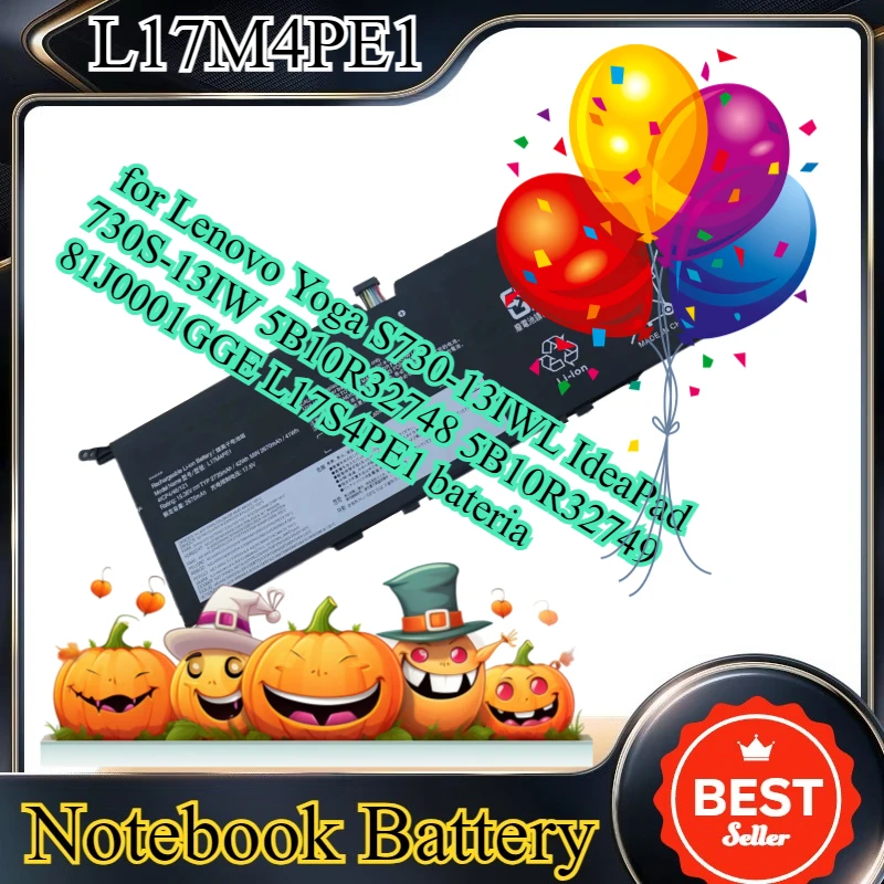 L17M4PE1 L17C4PE1 Laptop Battery for Lenovo Yoga S730-13IWL IdeaPad 730S-13IW 5B10R32748 5B10R32749 81J0001GGE L17S4PE1 bateria
L17M4PE1 L17C4PE1 Laptop Battery for Lenovo Yoga S730-13IWL IdeaPad 730S-13IW 5B10R32748 5B10R32749 81J0001GGE L17S4PE1 bateria