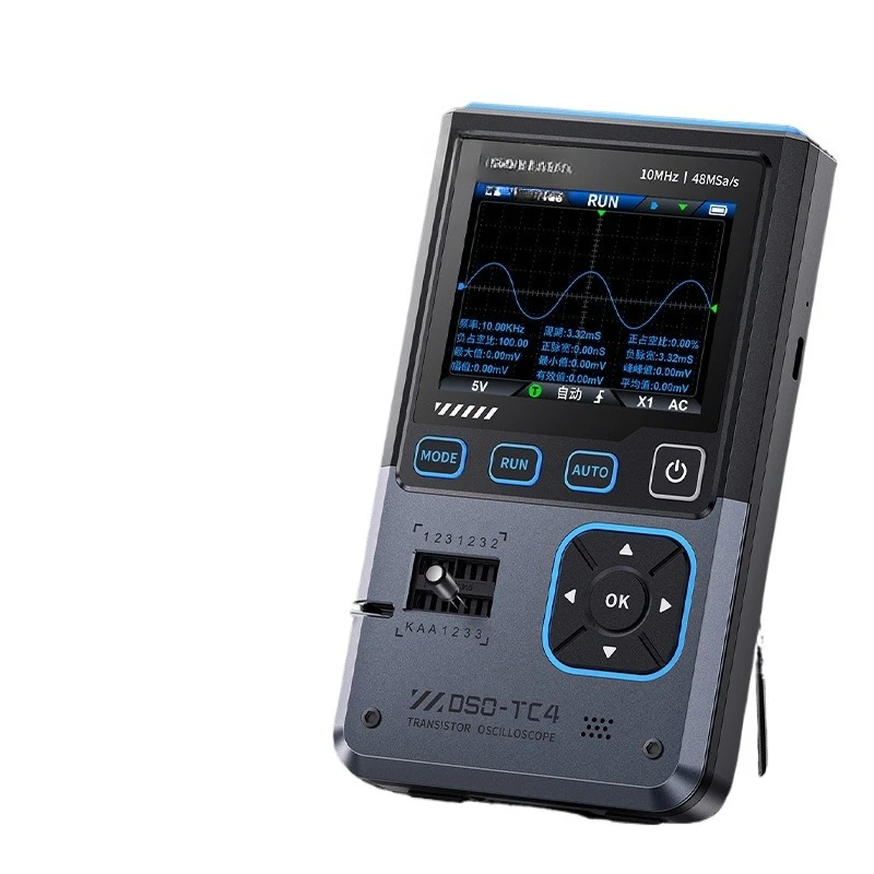 DSO-TC4 three-in-one oscilloscope transistor detector signal generator 10M bandwidth anti-burn
DSO-TC4 three-in-one oscilloscope transistor detector signal generator 10M bandwidth anti-burn