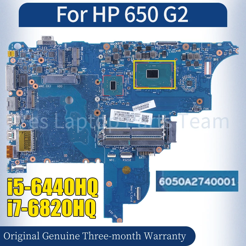 6050A2740001 For HP 650 G2 Laptop Mainboard i5-6440HQ i7-6820HQ 844345-001 844346-601 Notebook Motherboard 100% Tested
6050A2740001 For HP 650 G2 Laptop Mainboard i5-6440HQ i7-6820HQ 844345-001 844346-601 Notebook Motherboard 100% Tested