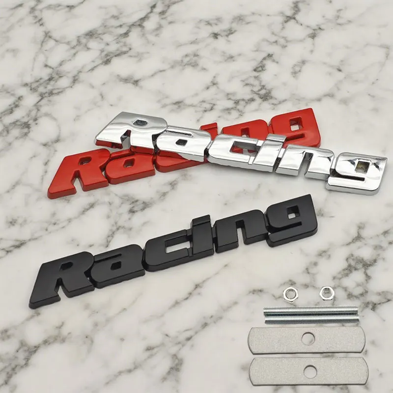 3D Metal Alloy Letters Car Logo Racing Front Grille Badge Emblem Rear Trunk Stickers Decal Auto Universal Accessories
3D Metal Alloy Letters Car Logo Racing Front Grille Badge Emblem Rear Trunk Stickers Decal Auto Universal Accessories