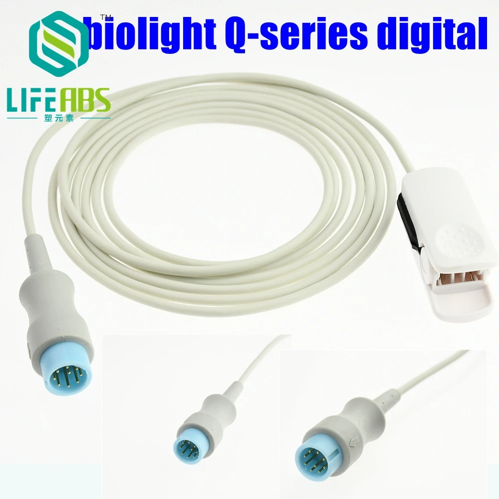 Long Cable Adult Finger Clip Slicone Spo2 Sensor for Biolight Q-Series Digital Patient Monitor
Long Cable Adult Finger Clip Slicone Spo2 Sensor for Biolight Q-Series Digital Patient Monitor