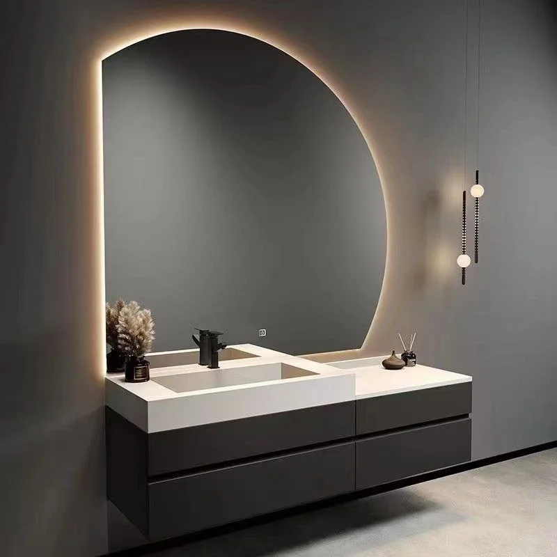 Wooden Panel Bathroom Vanity Cabinet Furniture With Single and Double Sinks and Mirror Wash Basin for Hotel Bathroom
Wooden Panel Bathroom Vanity Cabinet Furniture With Single and Double Sinks and Mirror Wash Basin for Hotel Bathroom