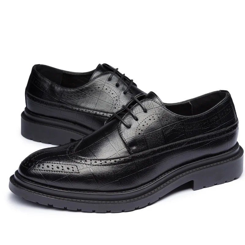 Fashion Mens Leather Brogues Dress Shoes Luxury Handmade Quality Comfortable 2026 Autumn British Style Daily Business Shoes Male
Fashion Mens Leather Brogues Dress Shoes Luxury Handmade Quality Comfortable 2026 Autumn British Style Daily Business Shoes Male