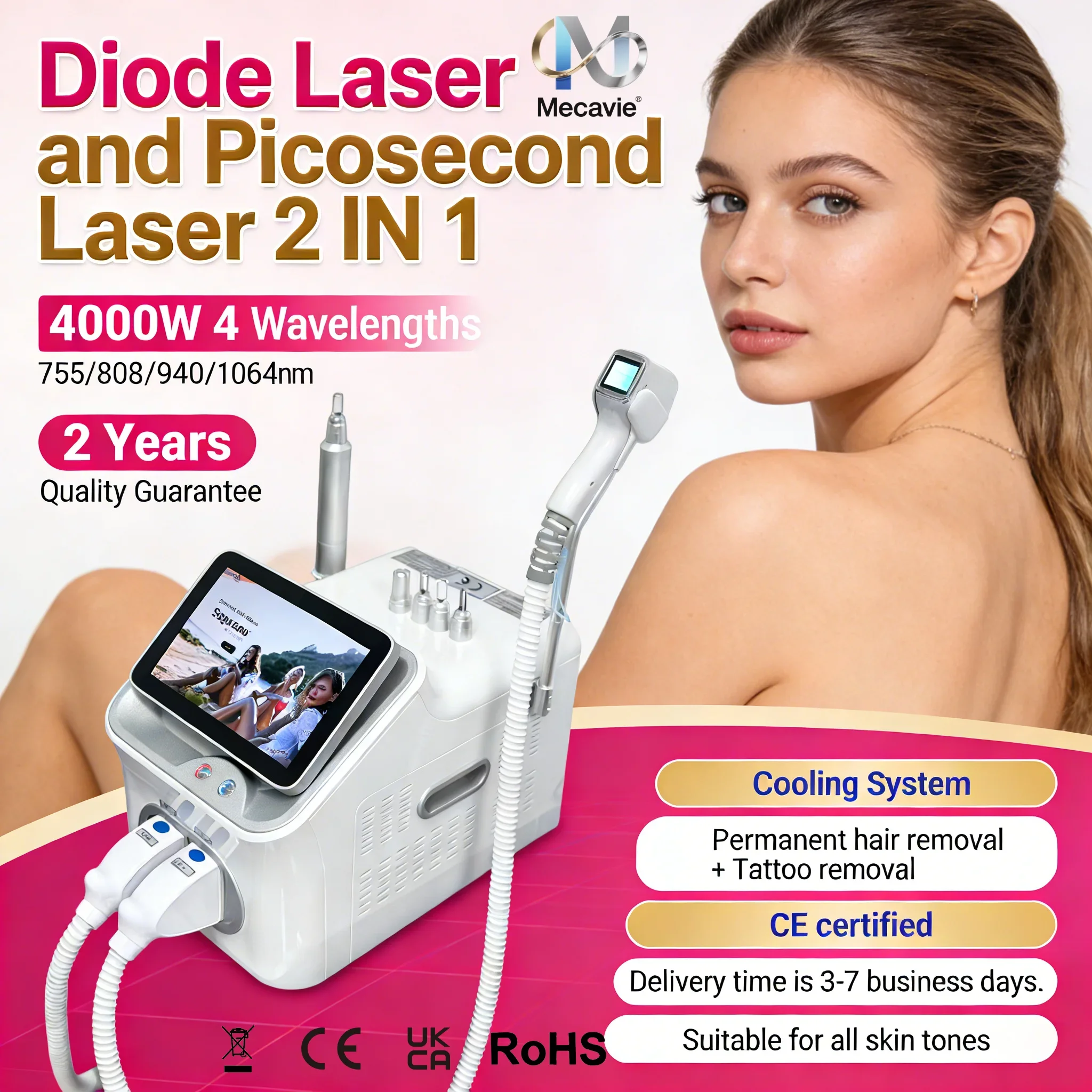 Диодный лазер Ice Laser 4 длины волны, профессиональный, 808 нм, 2-в-1: для удаления волос и лазерный пикосекундный ND YAG лазер для удаления татуировок, 4000 Вт
Диодный лазер Ice Laser 4 длины волны, профессиональный, 808 нм, 2-в-1: для удаления волос и лазерный пикосекундный ND YAG лазер для удаления татуировок, 4000 Вт