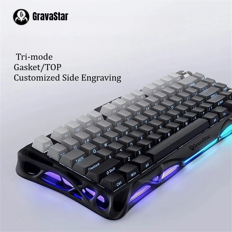 GravaStar Cocoon-break 75 K1 Mechanical Keyboard Tri-mode Gasket Customized Side Engraving Wired/Wireless/Bluetooth for E-sports
GravaStar Cocoon-break 75 K1 Mechanical Keyboard Tri-mode Gasket Customized Side Engraving Wired/Wireless/Bluetooth for E-sports
