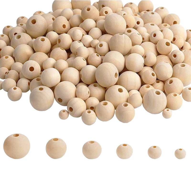 FBIL-500 Pcs Wood Beads, Unpolished Loose Wood Beads Craft, Suitable For Home And Holiday Decoration, DIY Jewelry Making
FBIL-500 Pcs Wood Beads, Unpolished Loose Wood Beads Craft, Suitable For Home And Holiday Decoration, DIY Jewelry Making