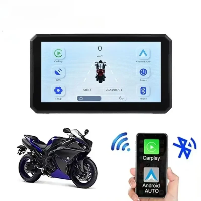 7 Inch Portable Motorcycle Motorbike GPS For Wireless Apple CarPlay Android Auto Touch Screen M7 Waterproof LCD Display Monitor
7 Inch Portable Motorcycle Motorbike GPS For Wireless Apple CarPlay Android Auto Touch Screen M7 Waterproof LCD Display Monitor