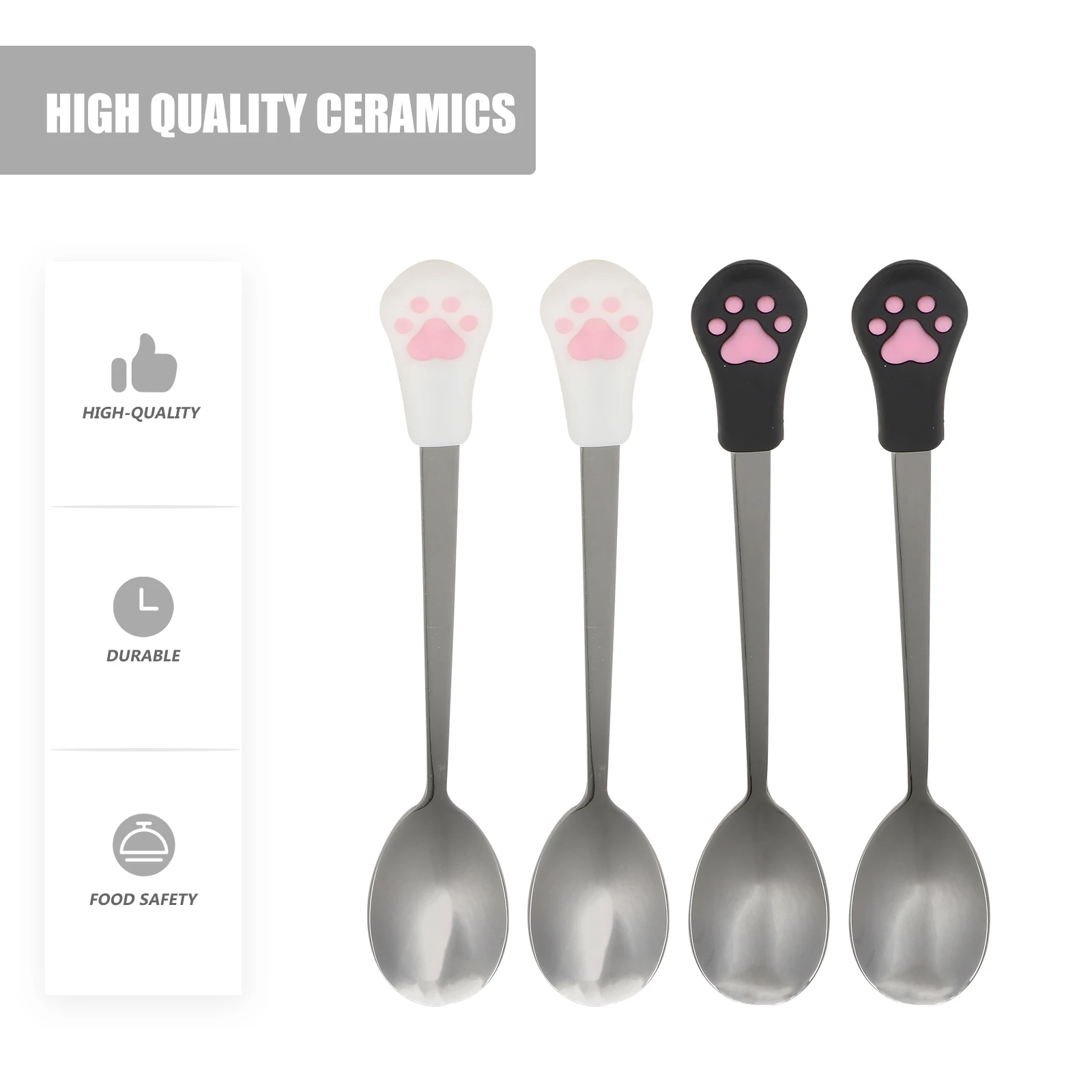 4pcs Stainless Steel Pet Food Spoon Dog Cat Can Spoon Silicone Handle Easy Clean Reusable 304 Steel Supplies Feeding
4pcs Stainless Steel Pet Food Spoon Dog Cat Can Spoon Silicone Handle Easy Clean Reusable 304 Steel Supplies Feeding