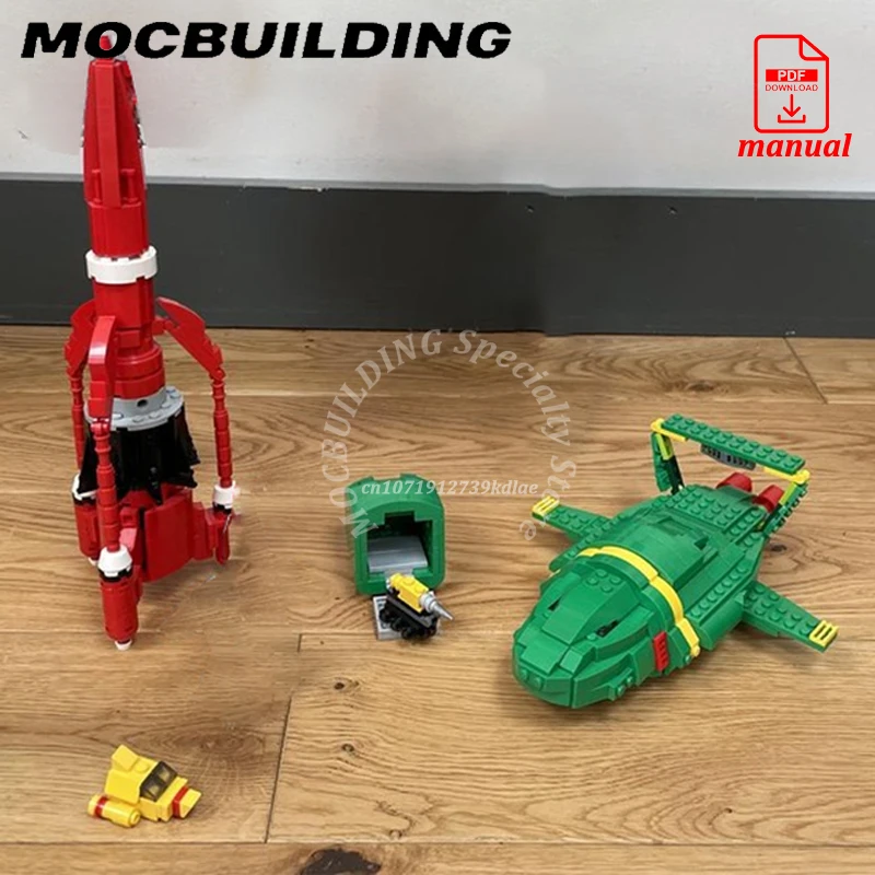 Spaceship Thunderbird 3 Model MOC Building Blocks Brick Toys Construction Gift Display Thunderbird 2 Transporter Vehicle Present
Spaceship Thunderbird 3 Model MOC Building Blocks Brick Toys Construction Gift Display Thunderbird 2 Transporter Vehicle Present