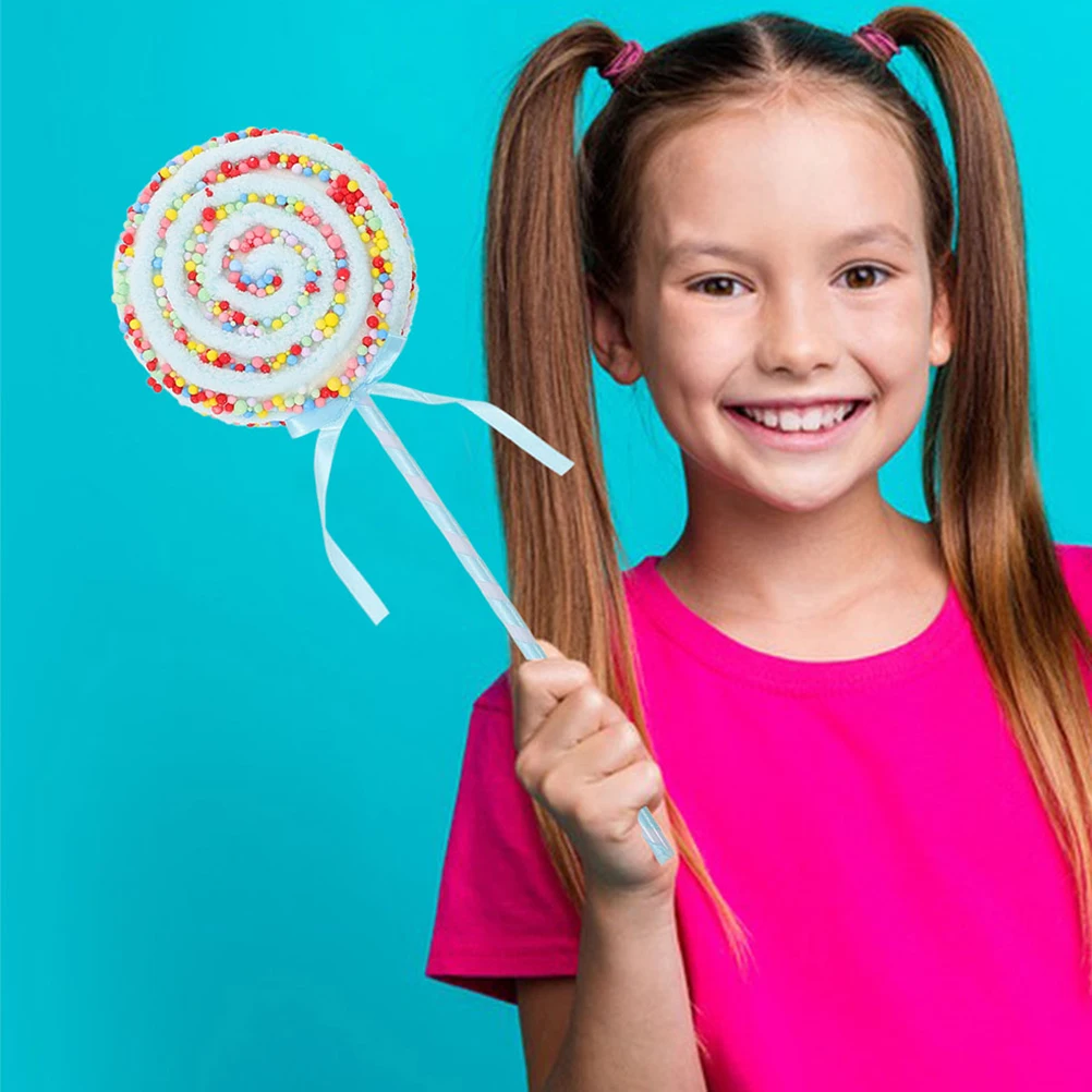 2 Pcs Lollipop Props Candy Toys Simulation Decorations Fake Large Ornaments Plastic Decor Realistic Appearance Photo
2 Pcs Lollipop Props Candy Toys Simulation Decorations Fake Large Ornaments Plastic Decor Realistic Appearance Photo
