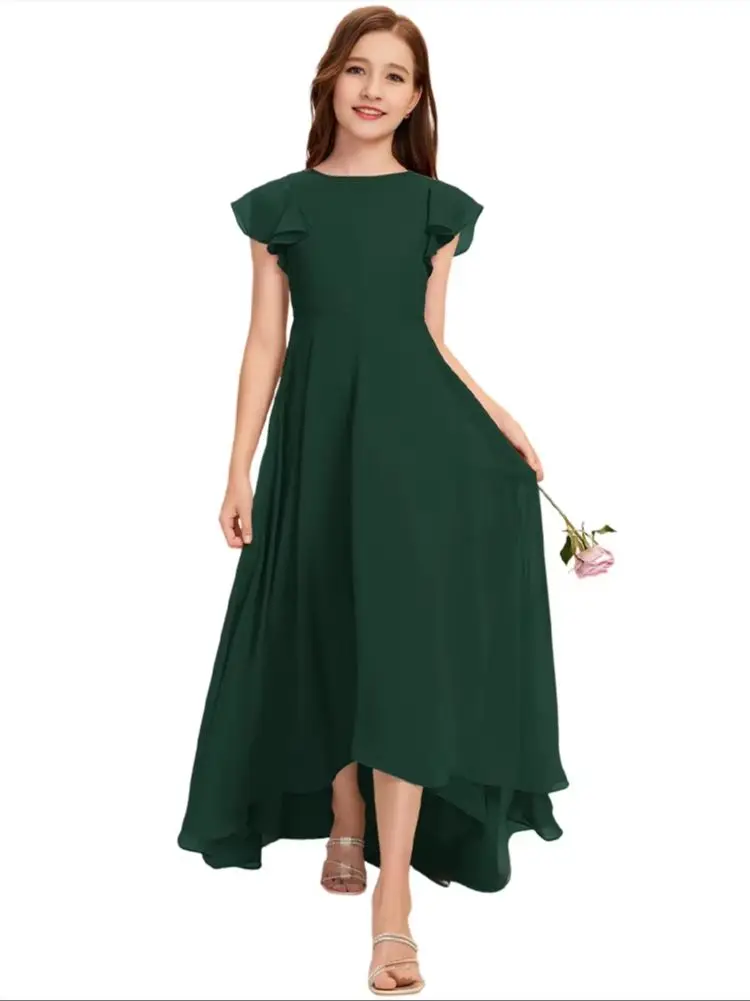JHK Kids Child Scoop Junior Bridesmaid Dress Flower Girl Dress Chiffon With Stylish Ruffles For Girls Party Formal Dresses
JHK Kids Child Scoop Junior Bridesmaid Dress Flower Girl Dress Chiffon With Stylish Ruffles For Girls Party Formal Dresses