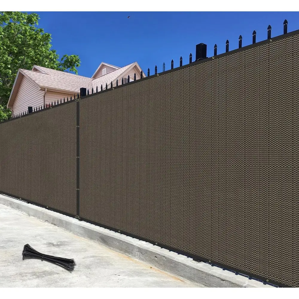 Brown 4x17ft Privacy Screen with 90% Blockage for Backyard, Garden, and Pool - Includes Zip Ties and Copper Grommet
Brown 4x17ft Privacy Screen with 90% Blockage for Backyard, Garden, and Pool - Includes Zip Ties and Copper Grommet