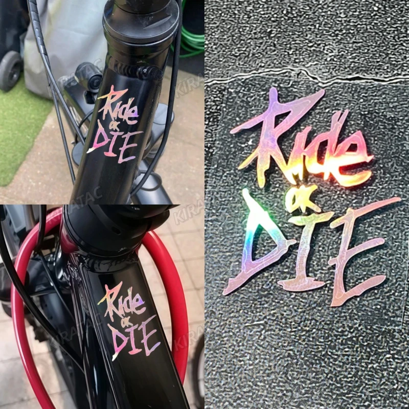 1PC Ride or Die Bicycle Stickers Waterproof for Mountain Bike Top Tube Pink Laser Vinyl Decals Motorcycle Helmet Decoration
1PC Ride or Die Bicycle Stickers Waterproof for Mountain Bike Top Tube Pink Laser Vinyl Decals Motorcycle Helmet Decoration