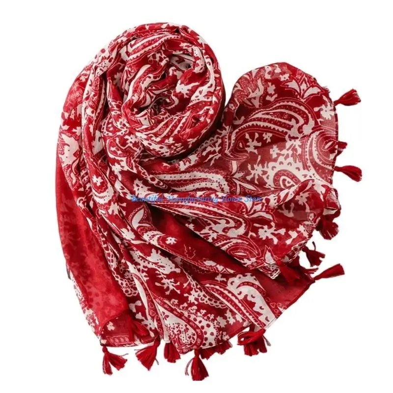 E56A Bohemian Fringed Neck Scarf Classical Cashew Print Shawl for Women Travel Wear
E56A Bohemian Fringed Neck Scarf Classical Cashew Print Shawl for Women Travel Wear