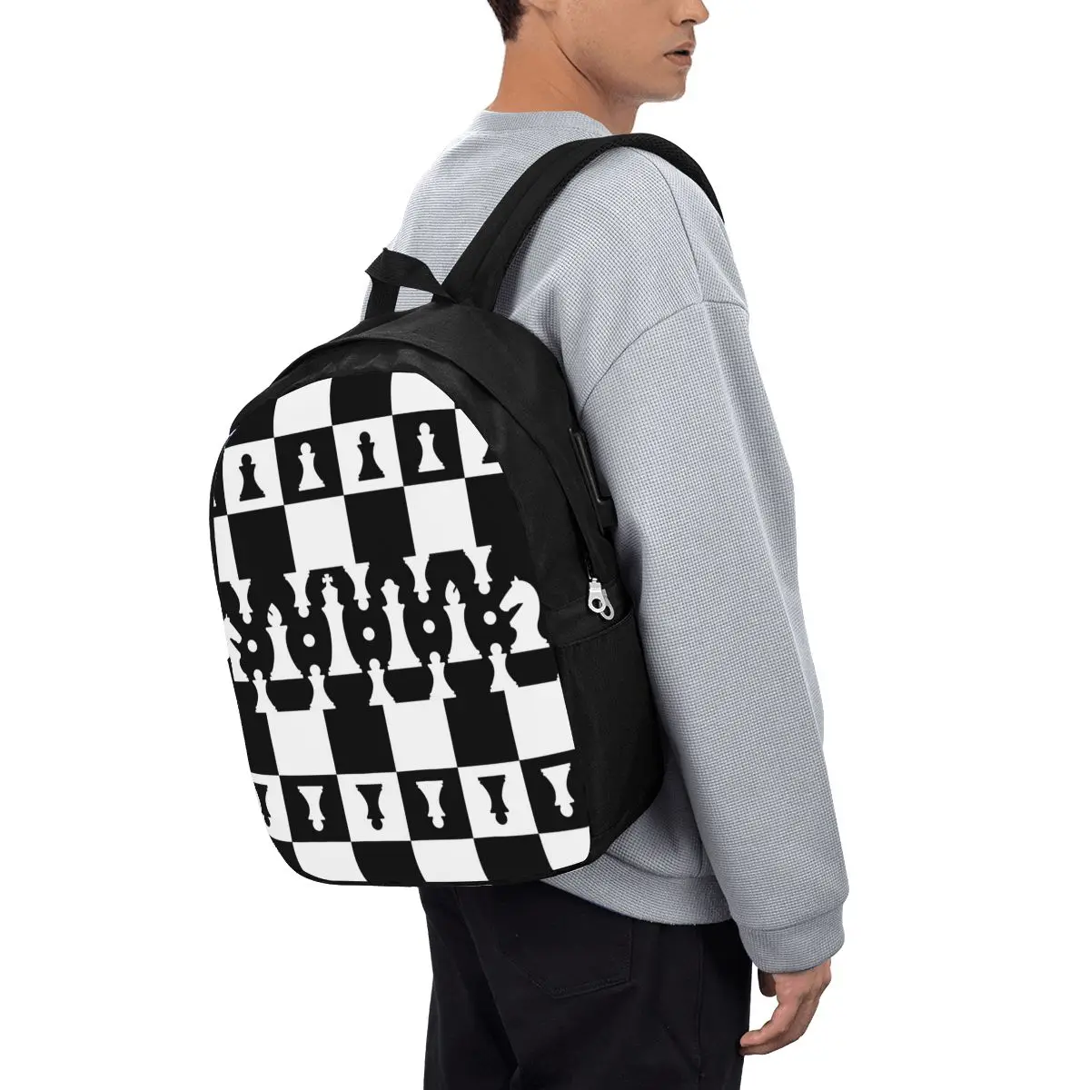 Chess Pieces On Board Chessboard Backpack Travel Notebook Bag Computer College Student School Bag Laptop Shoulder Bags
Chess Pieces On Board Chessboard Backpack Travel Notebook Bag Computer College Student School Bag Laptop Shoulder Bags