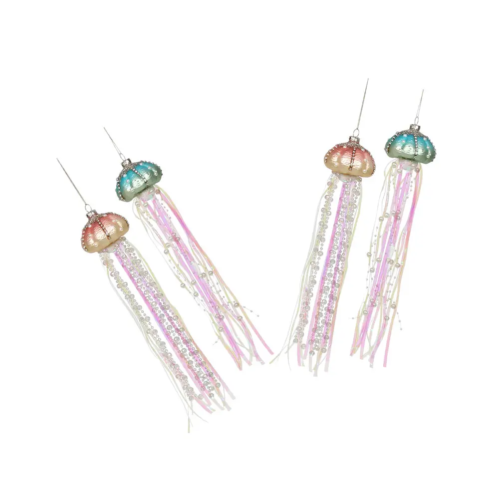 4pcs Glass Jellyfish naments Hanging Decoration Christmas Tree Beach Party Office Bar Lightweight Xmas Pendant
4pcs Glass Jellyfish naments Hanging Decoration Christmas Tree Beach Party Office Bar Lightweight Xmas Pendant