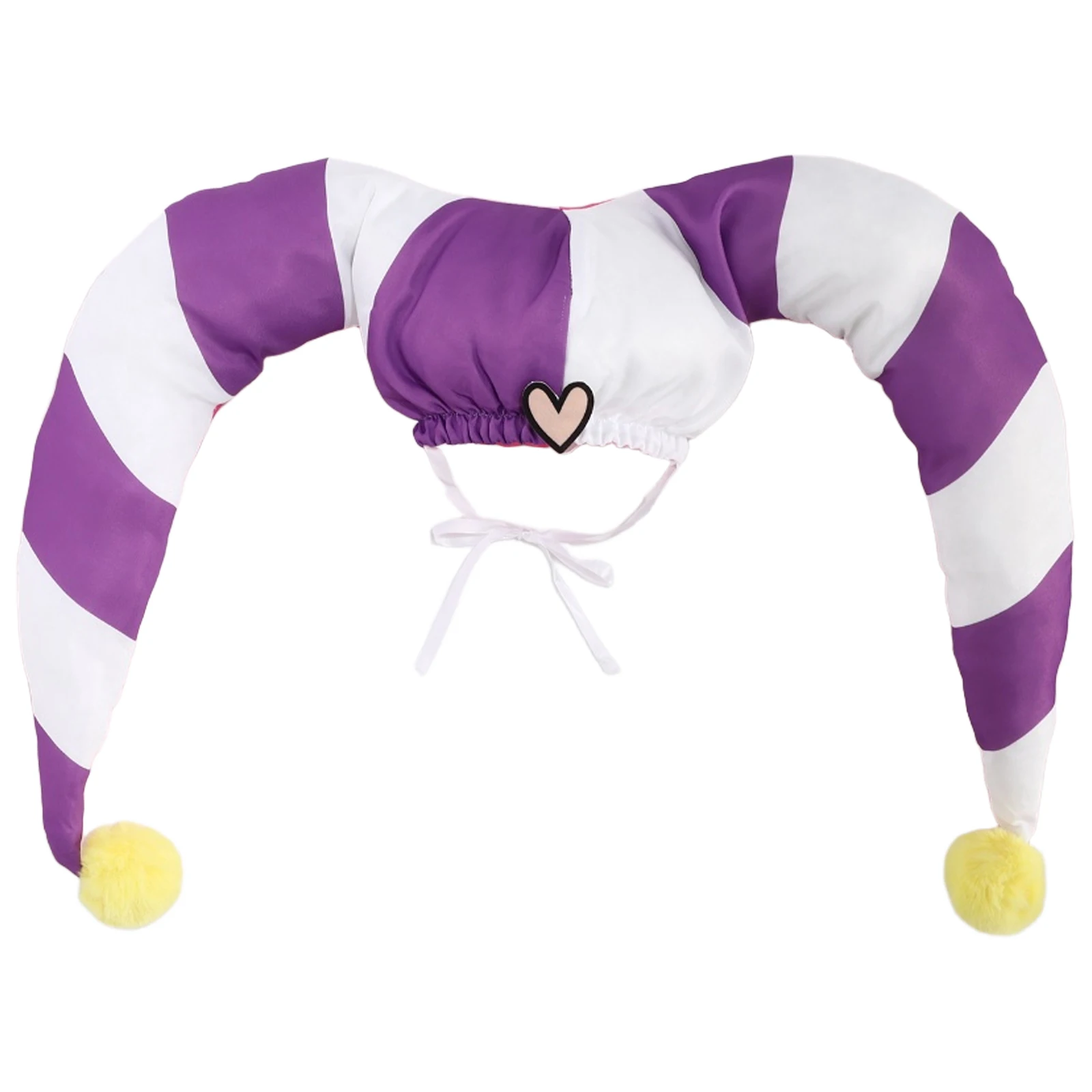 Halloween Cosplay Anime Clown Horn Hat Striped Clown Hat Color Block Bobble with A Detachable Heart Clip Costume Party Headwear
Halloween Cosplay Anime Clown Horn Hat Striped Clown Hat Color Block Bobble with A Detachable Heart Clip Costume Party Headwear