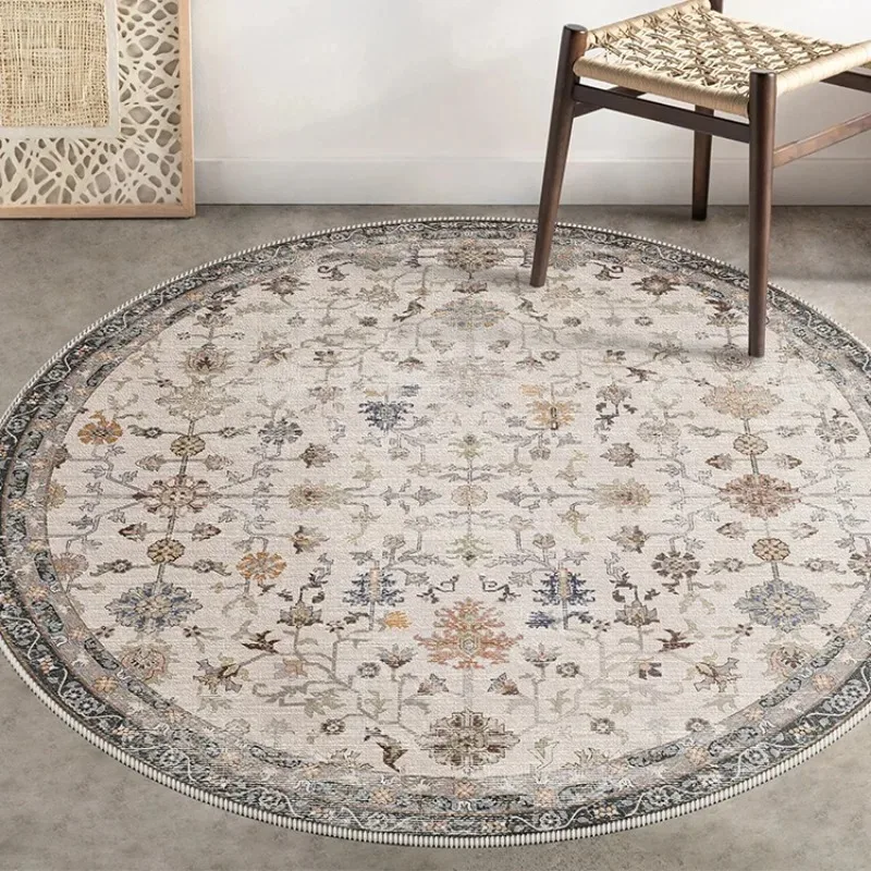 Round Living Room Carpet Retro Style Rug Non-slip Foldable Machine Washable Carpets Soft and Comfortable Home Decor Floor Mat
Round Living Room Carpet Retro Style Rug Non-slip Foldable Machine Washable Carpets Soft and Comfortable Home Decor Floor Mat