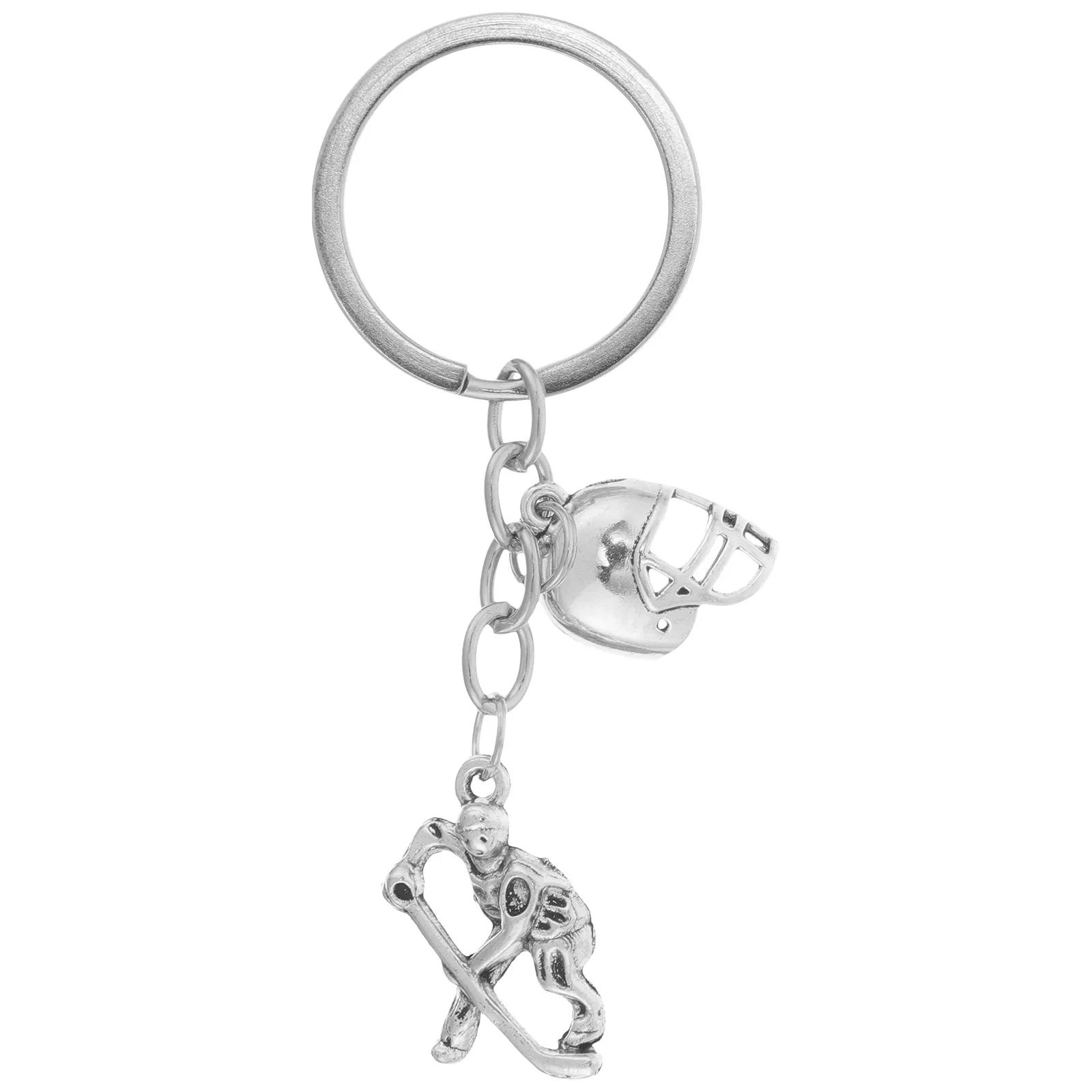 Hockey Player Keychain Small Metal Key Ring Pendant Multipurpose Sports Themed Accessory for Keys Bag Purse Backpack Belt
Hockey Player Keychain Small Metal Key Ring Pendant Multipurpose Sports Themed Accessory for Keys Bag Purse Backpack Belt