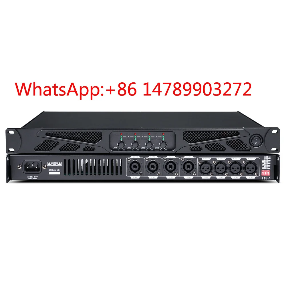 2/4 Channel Class D Amplifier LCD Display Portable DJ Stage Audio Device
2/4 Channel Class D Amplifier LCD Display Portable DJ Stage Audio Device