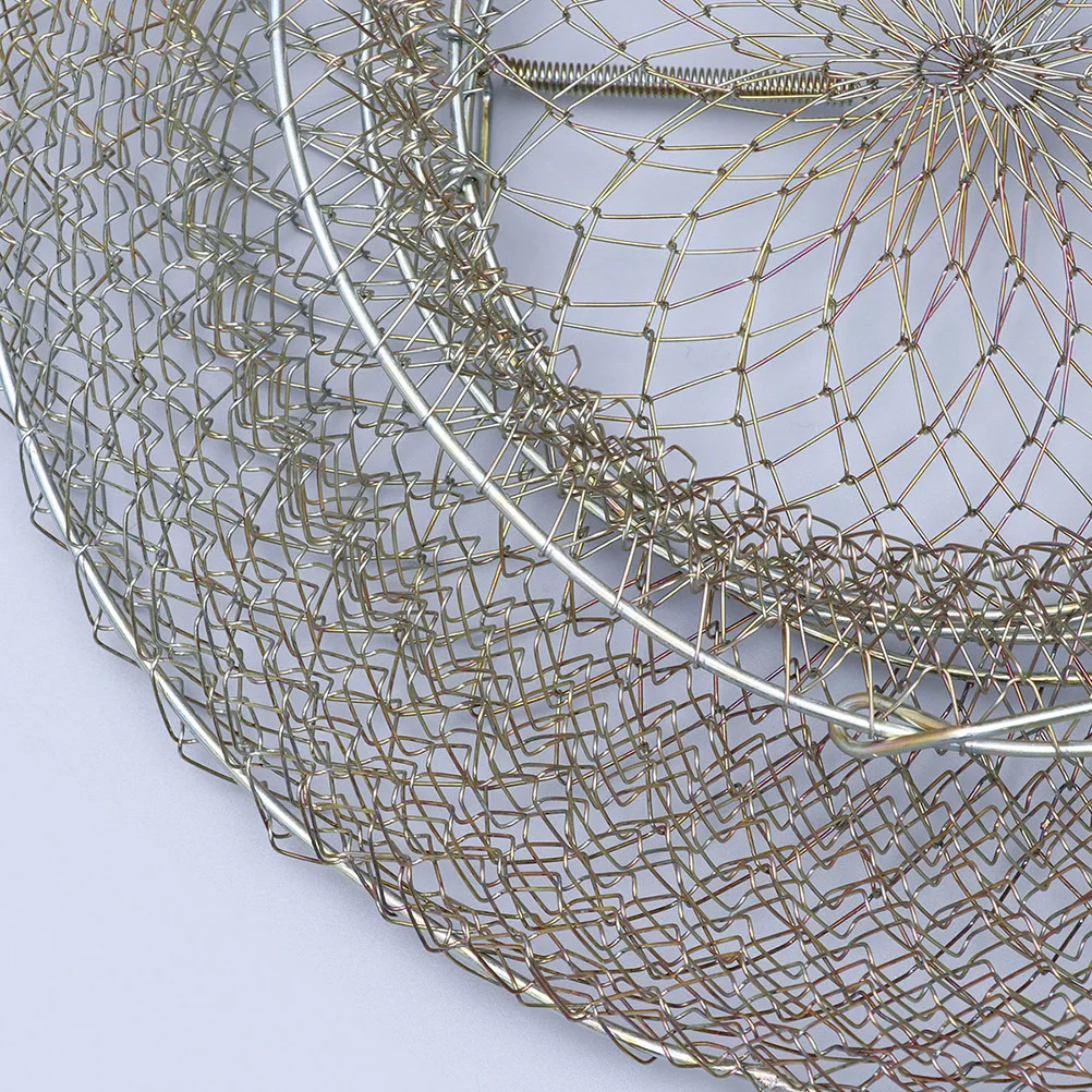 1pcs 1.5Cm Hole 72Cm Foldable Steel Wire Mesh Fishing Basket For Lake Use Outdoor Fishing Container Tools Crab Trap 
1pcs 1.5Cm Hole 72Cm Foldable Steel Wire Mesh Fishing Basket For Lake Use Outdoor Fishing Container Tools Crab Trap