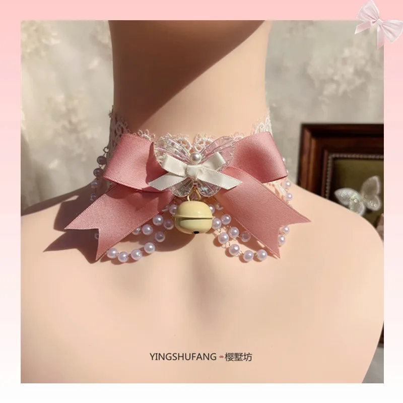 Кружевное колье в стиле Лолиты, жемчужная цепочка, колокольчик, свадебная цепочка на ключицы, аниме, косплей, колье, легкое роскошное женское ожерелье
Кружевное колье в стиле Лолиты, жемчужная цепочка, колокольчик, свадебная цепочка на ключицы, аниме, косплей, колье, легкое роскошное женское ожерелье