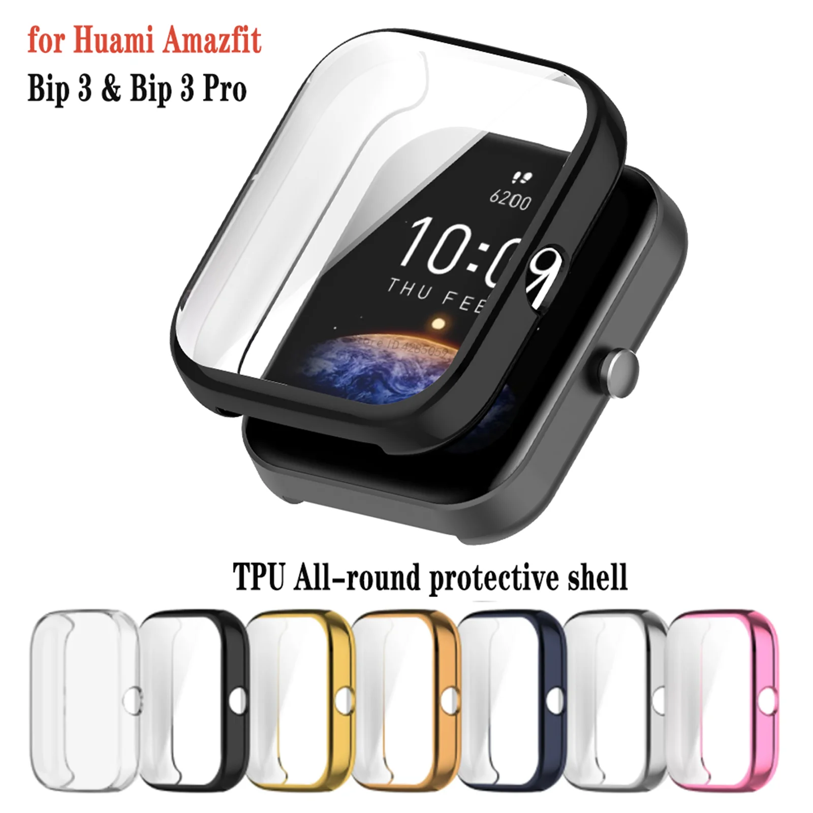 Protective Case For Amazfit Bip 3/3 Pro Smart Watch Screen Protector All-around Anti-scratch Bumper TPU Cover Case Accessories
Protective Case For Amazfit Bip 3/3 Pro Smart Watch Screen Protector All-around Anti-scratch Bumper TPU Cover Case Accessories