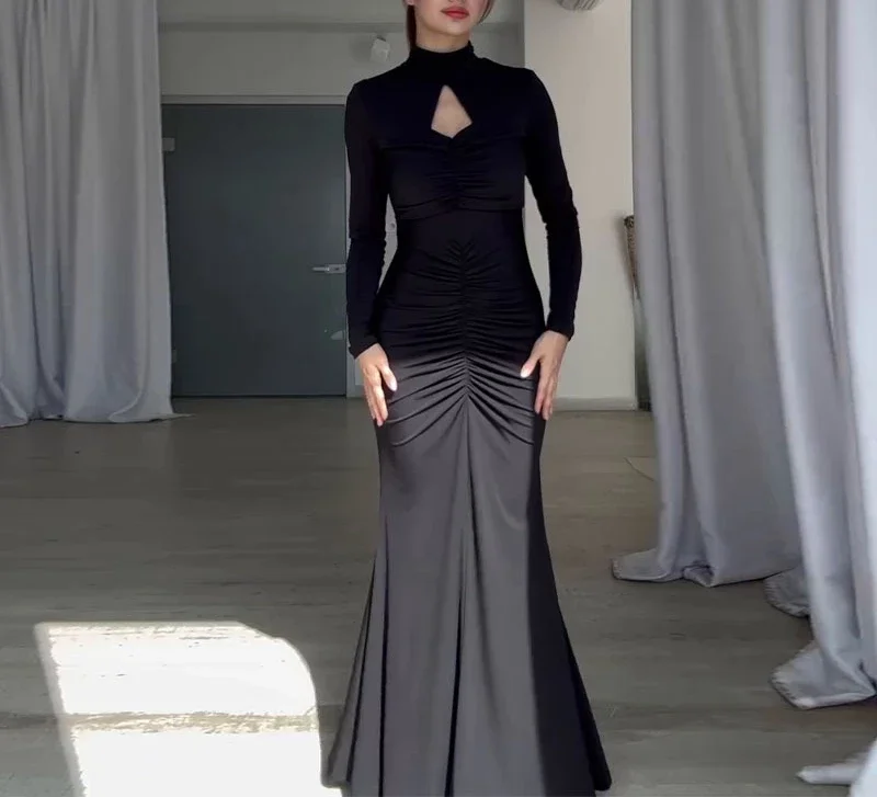 Dress for Women 2024 Autumn New Slim Fit Backless Elegant Waist Bag and Hip Skirt Fashionable and Versatile Long Sleeves Dresses
Dress for Women 2024 Autumn New Slim Fit Backless Elegant Waist Bag and Hip Skirt Fashionable and Versatile Long Sleeves Dresses