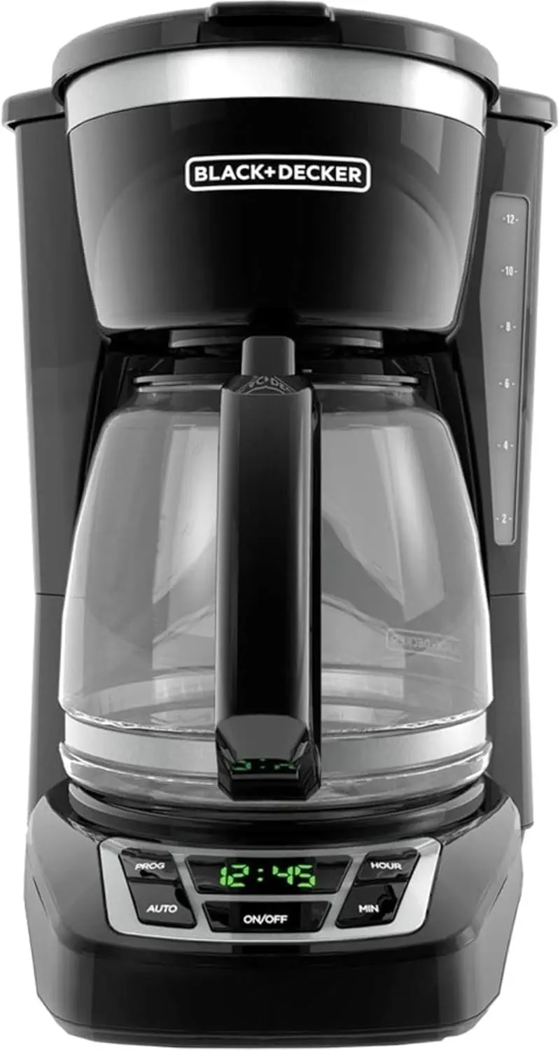 12-Cup Digital Coffee Maker, Programmable, Washable Basket Filter, Sneak-A-Cup, Auto Brew, Water Window, Keep Hot Plate,
12-Cup Digital Coffee Maker, Programmable, Washable Basket Filter, Sneak-A-Cup, Auto Brew, Water Window, Keep Hot Plate,