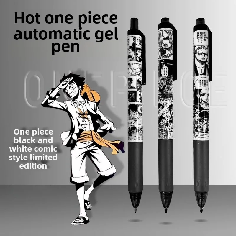 Bandai One Piece Neutral Pen Cartoon Comic Style 6 Pack Gift Bag Packaging Black Refill Automatic Press Stylist Wholesale
Bandai One Piece Neutral Pen Cartoon Comic Style 6 Pack Gift Bag Packaging Black Refill Automatic Press Stylist Wholesale