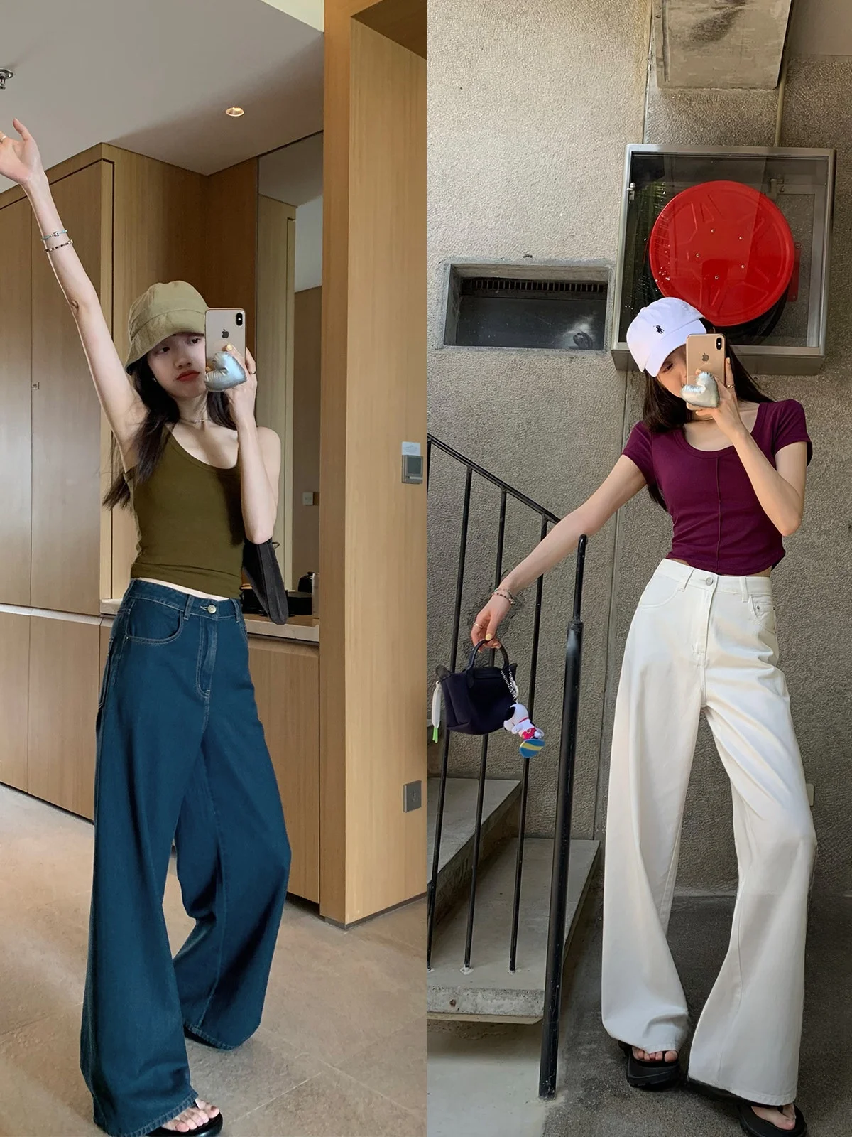 Double Color Straight Leg Draping Jeans in Blue And White Hong Kong Style Natural Waist Cotton Blend Ladies Slim Fit Jeans
Double Color Straight Leg Draping Jeans in Blue And White Hong Kong Style Natural Waist Cotton Blend Ladies Slim Fit Jeans