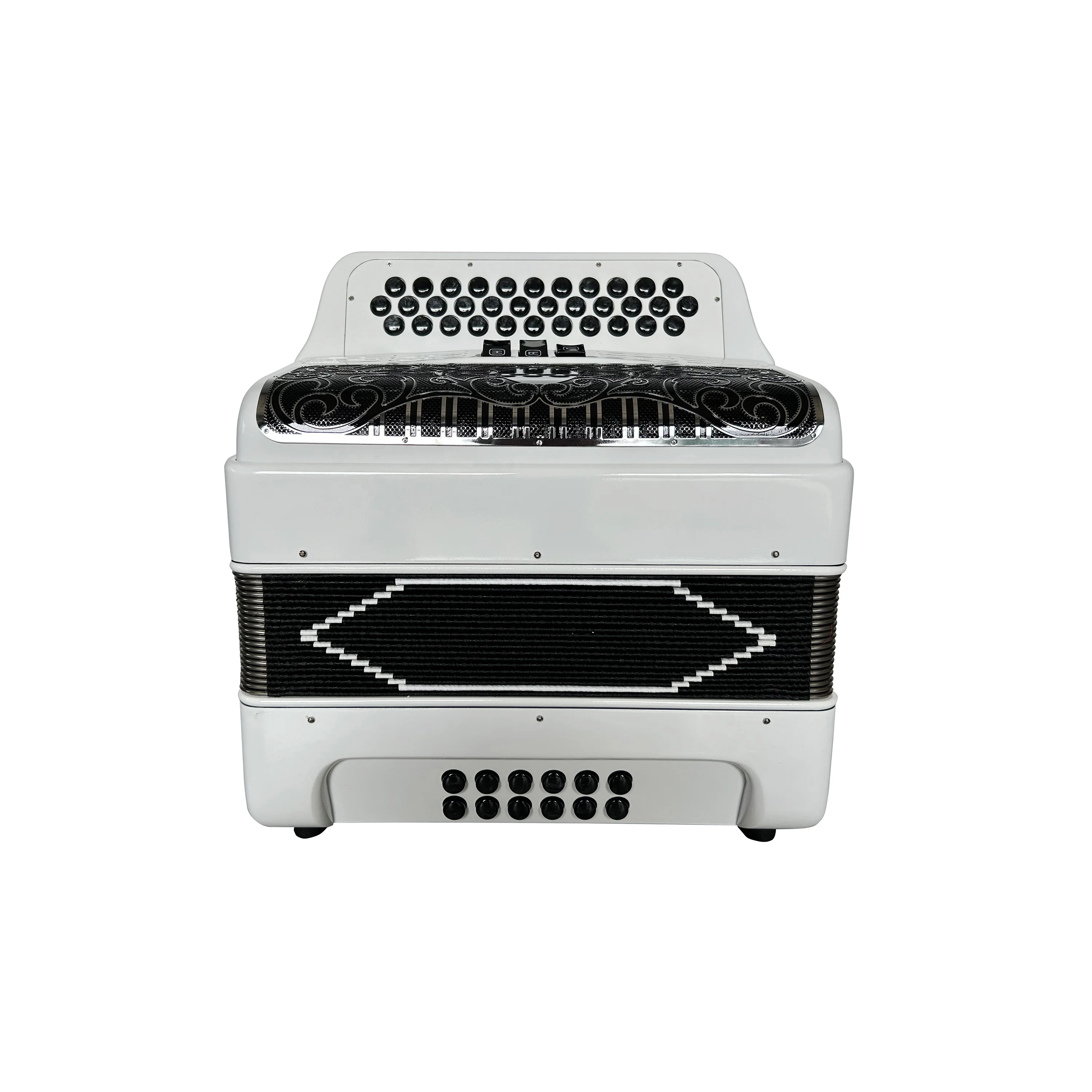 SEASOUND OEM 34 Buttons 12 Bass 3 Registers Bright White Accordion Black Silver Grill Black Buttons Accordions Musical JB3412C
SEASOUND OEM 34 Buttons 12 Bass 3 Registers Bright White Accordion Black Silver Grill Black Buttons Accordions Musical JB3412C