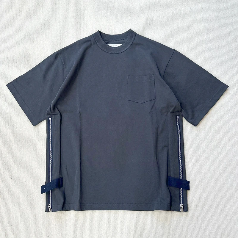 NZZYB Cotton Jersey T-irt with Side Zipper And Buttons ort Sve Youthful ular Loose Fit Organic Cotton Summer Tee
NZZYB Cotton Jersey T-irt with Side Zipper And Buttons ort Sve Youthful ular Loose Fit Organic Cotton Summer Tee