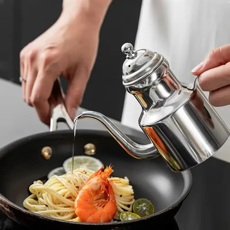 Stainless Steel Olive Oil Dispenser Bottle310ml/500ml Drip-Free Pouring Oil Pot for Salad and Kitchen Cooking Storage Container
Stainless Steel Olive Oil Dispenser Bottle310ml/500ml Drip-Free Pouring Oil Pot for Salad and Kitchen Cooking Storage Container