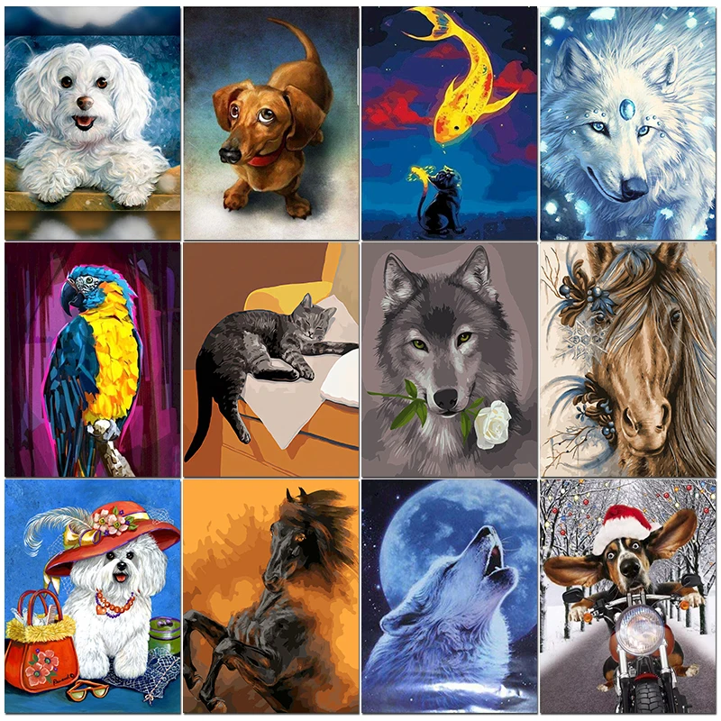 CHENISTORY Painting By Numbers Wolf Oil Pictures For Adults DIY Craft Kits On Canvas Acylic Paint Coloring By Numbers Home Decor
CHENISTORY Painting By Numbers Wolf Oil Pictures For Adults DIY Craft Kits On Canvas Acylic Paint Coloring By Numbers Home Decor