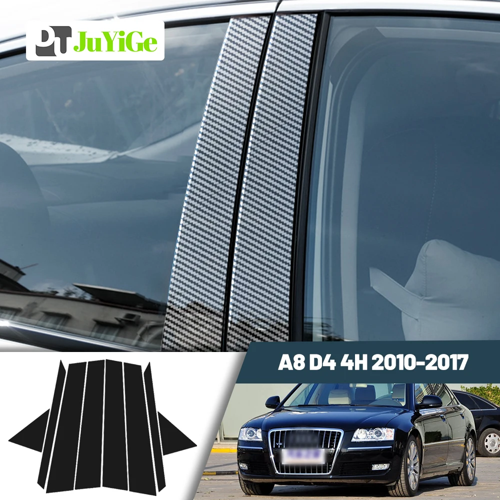 Glossy Black Carbon Fiber Window Door Deal B C Pillar Post Cover Sticker For Audi A8 D4 4H 2010-2017 2011 2012 2013 2014
Glossy Black Carbon Fiber Window Door Deal B C Pillar Post Cover Sticker For Audi A8 D4 4H 2010-2017 2011 2012 2013 2014